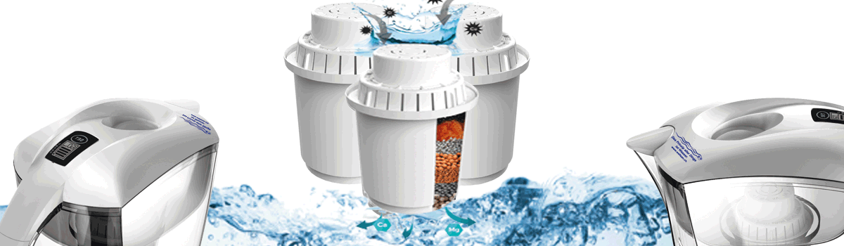 Carafe de 3,5 L. I filtre à eau potable avec filtre à charbon actif pour une eau savoureuse et vitale
